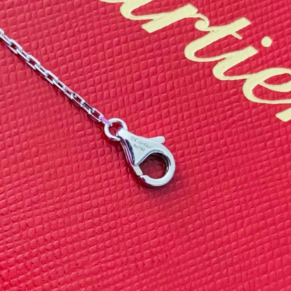 CARTIER D'AMOUR PENDANT, DIAMOND, SMALL MODEL white gold, necklace, authentic - Picture 6 of 8